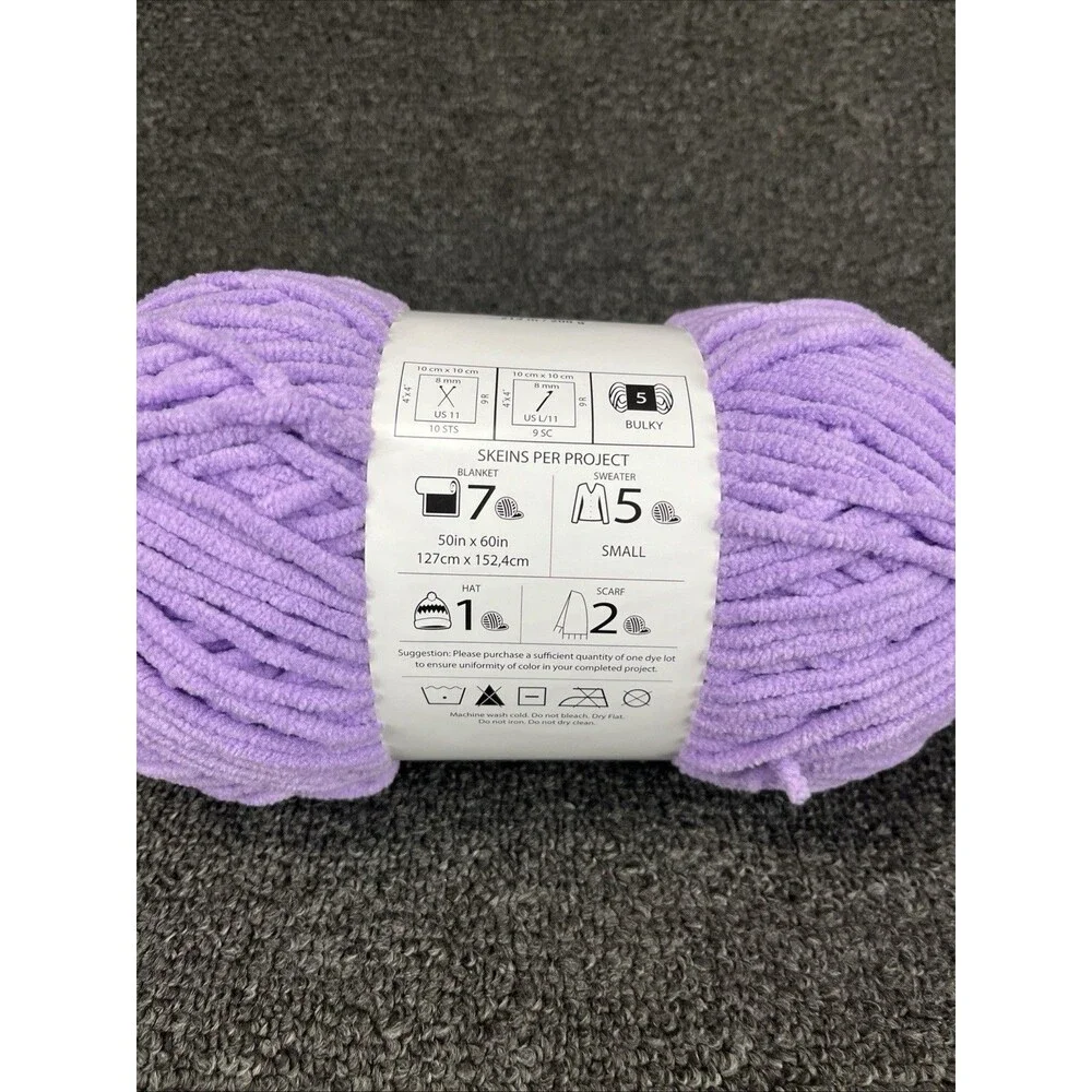 Lot Of 1 Big Twist POSH Yarn UBE MILK TEA *Crochet Knit New. - Picture 2 of 2